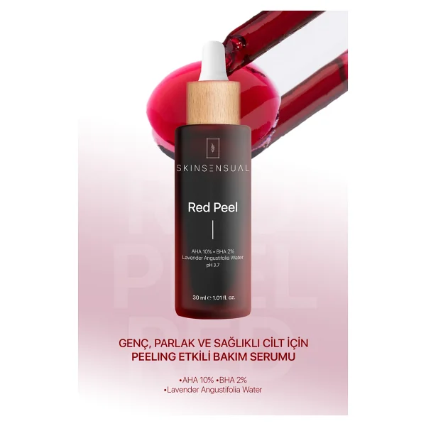 Skin Sensual Red Peel Canlandırıcı Ve Cilt Tonu Eşitleyici Kırmızı Peeling Serum 30 Ml - Görsel 7
