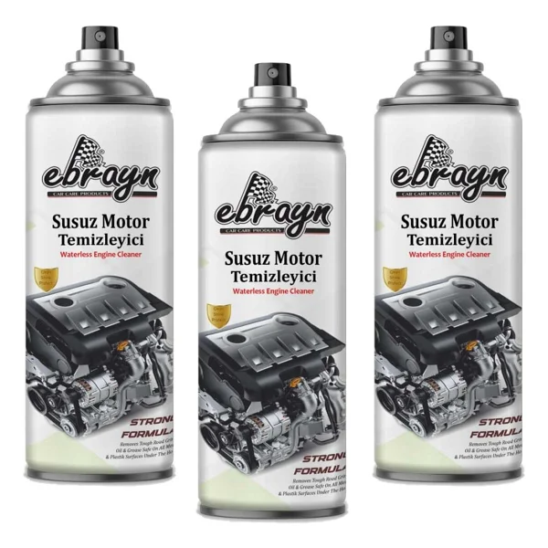 Ebrayn 3'lü Susuz Motor Temizleme Spreyi 500 Ml - Görsel 2