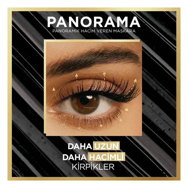 L'oreal Paris Panorama Hacim Veren Kahverengi Maskara - Görsel 2