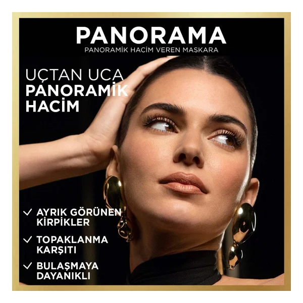 L'oreal Paris Panorama Hacim Veren Kahverengi Maskara - Görsel 3