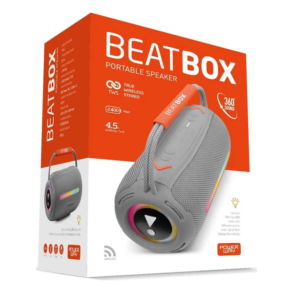 Powerway Beatbox Bluetooth Hoparlör - Görsel 4