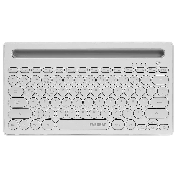 Everest KB-BT84 Beyaz TKL Kablosuz Klavye - Görsel 2