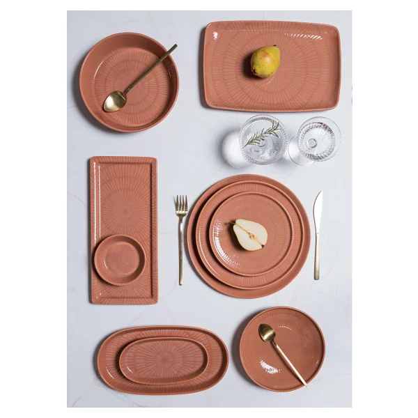 The Mia Noon Somon 26 cm 6'lı Servis Tabağı - Görsel 6
