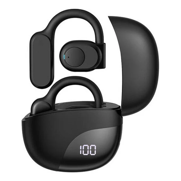 Wiwu T20 Openbuds TWS Siyah Kulak İçi Bluetooth Kulaklık - Görsel 4