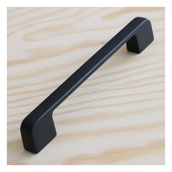 Badem10 Arel Kulp Mobilya Mutfak Dolabı Çekmece Dolap Kulpları Kapak Kulpu Kulbu Siyah 160 Mm Metal - Görsel 2