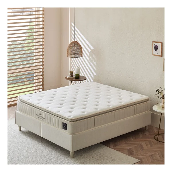 Puffy Comfort Plus V.2 Pedli Dht Yaylı 160x200 Cm Çift Kişilik Yatak - Görsel 9