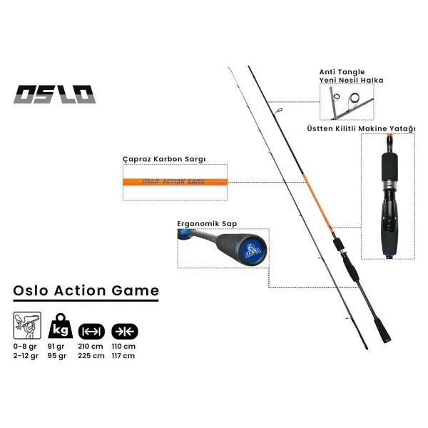 Oslo Action Game 210cm 1-8gr Lrf Olta Kamisi - Görsel 2
