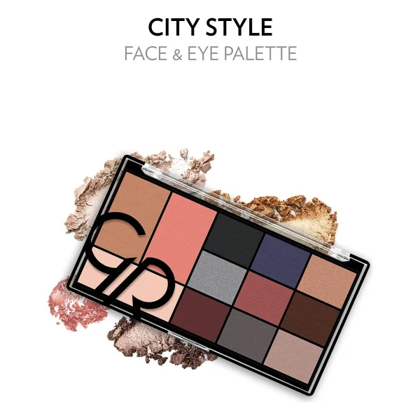Golden Rose City Style 02 Smokey Yüz Ve Göz Paleti - Görsel 2