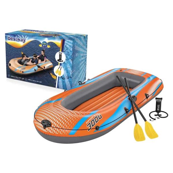 Bestway Kondor Elite 3000 61145 246x122 Cm 2+1 Kişilik Şişme Bot Seti - Görsel 6