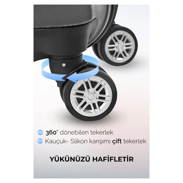 Polo&Sky Elmas Abs Orta Boy Valiz - Görsel 10