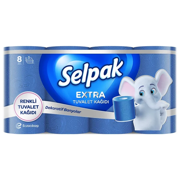 Selpak Extra Renkli 8'li Tuvalet Kağıdı - Görsel 3