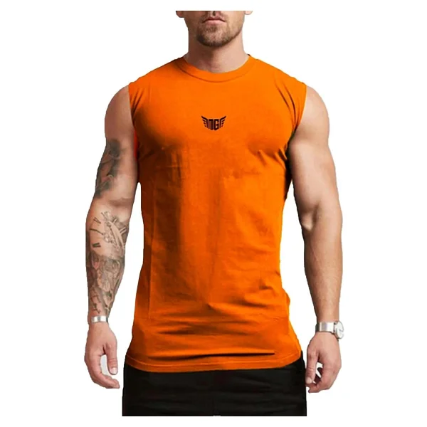 Genius Store Erkek Nem Emici Hızlı Kuruma Atletik Teknik Performans Sporcu Sıfır Kol T-Shirt Mg-Atlet - Siyah - Görsel 4
