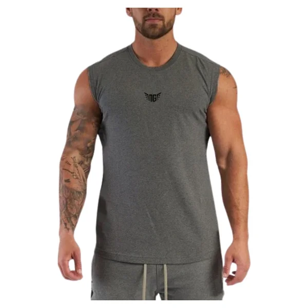 Genius Store Erkek Nem Emici Hızlı Kuruma Atletik Teknik Performans Sporcu Sıfır Kol T-Shirt Mg-Atlet - Siyah - Görsel 9