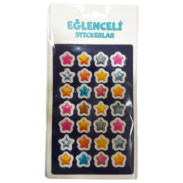 Keskin Color Puffy Sticker Orta Boy Yıldız 221207-99 - Görsel 2