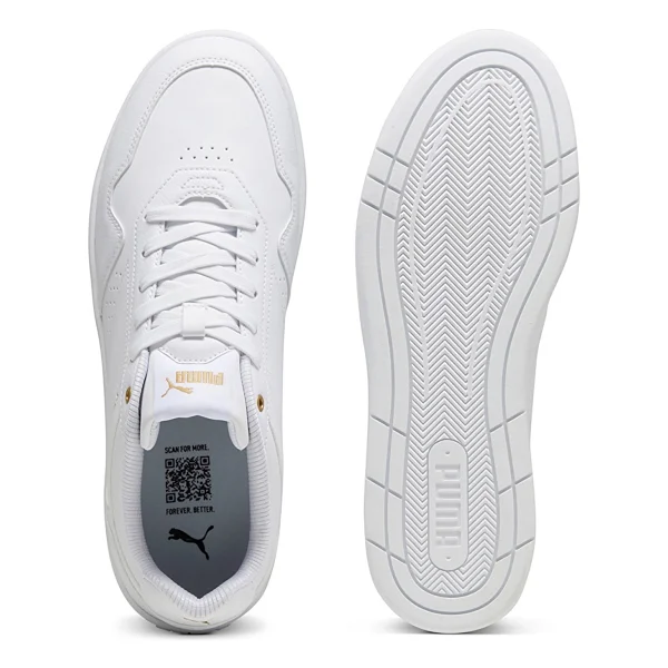 Puma Court Classic 395018-01 Beyaz Erkek Spor Ayakkabı - Görsel 4