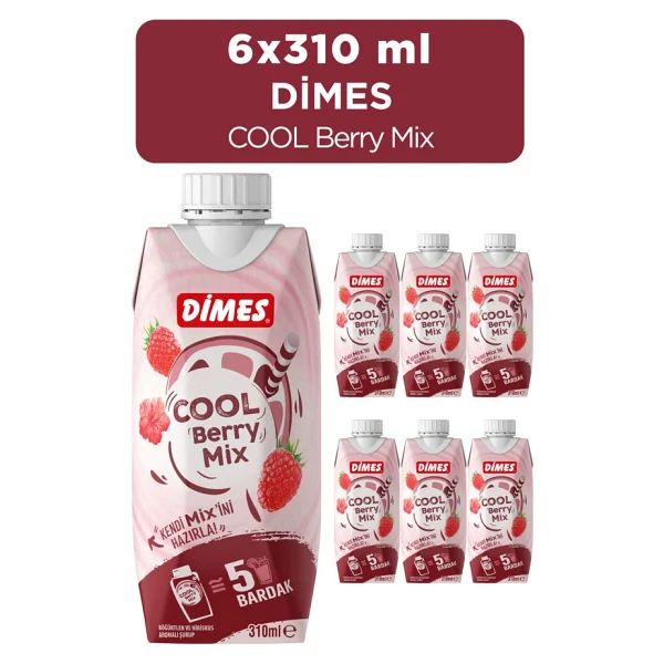 Dimes Cool Berry Mix 310 ml 6'lı - Görsel 3