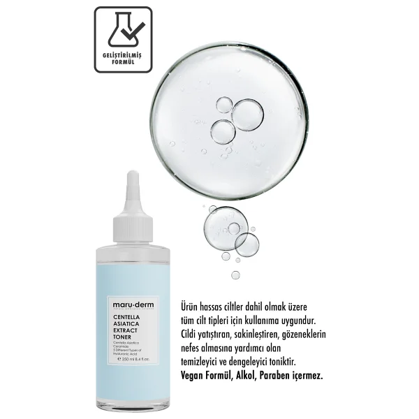 Maru.Derm Centella Asiatica Yatıştırıcı Ve Ceramide Nemlendirici Tonik 250 Ml - Görsel 4
