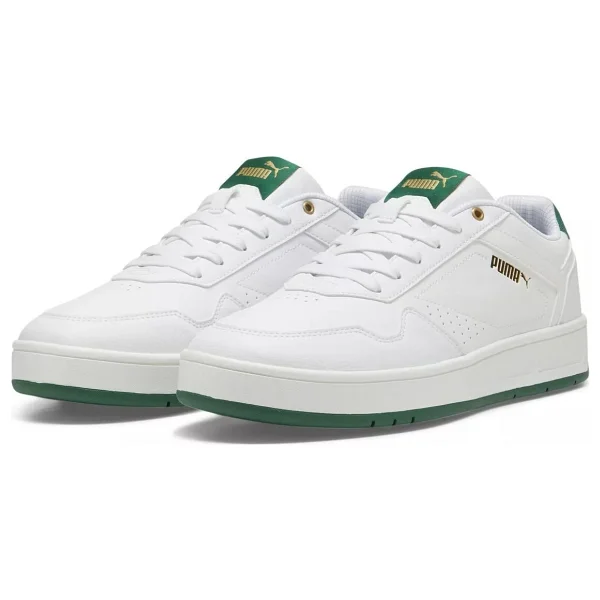 Puma Court Classic 395018-03 Beyaz-Yeşil Erkek Spor Ayakkabı - Görsel 3