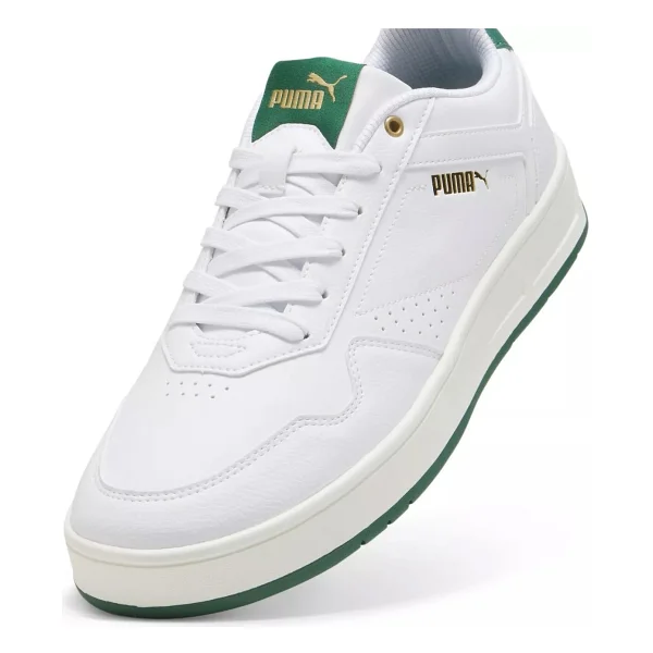 Puma Court Classic 395018-03 Beyaz-Yeşil Erkek Spor Ayakkabı - Görsel 4