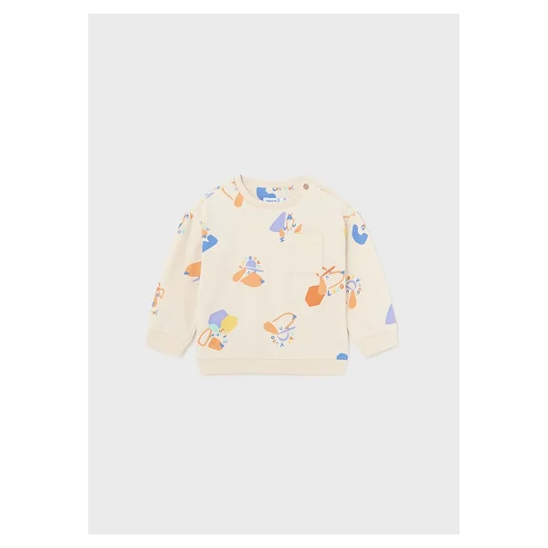 Mayoral Erkek Bebek Sweatshirt - - Krem - 12-Ay - 1 Yaş - Görsel 3