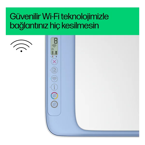 Hp Deskjet 2878 70s63c Wi-Fi + Fotokopi + Tarayıcı Renkli Çok Fonksiyonlu Mürekkep Püskürtmeli Yazıcı - Görsel 4