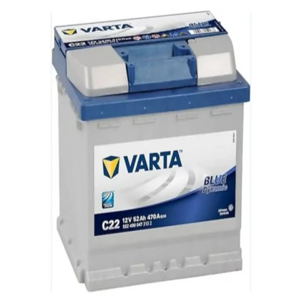 Varta Blue Dynamic C22 12 V 52 Ah 470 Cca Akü - Görsel 2