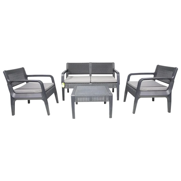 Mandella Latte 2+1+1+Sehpa Bahçe & Balkon Takımı - Görsel 6
