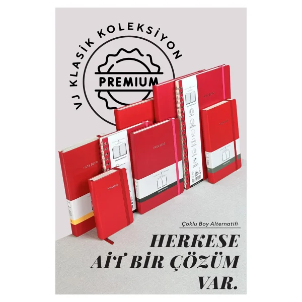 Victoria's Journals Nota Bene Classic Sert Kapak Defter, 9x14 Cm, Çizgili - Fuşya - Görsel 5
