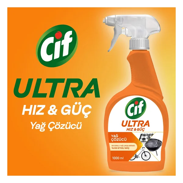 Cif Sprey Ultra Hız Mutfak Temizleyici 1 Lt - Görsel 3