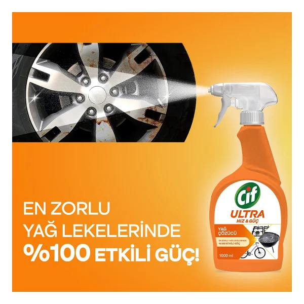 Cif Sprey Ultra Hız Mutfak Temizleyici 1 Lt - Görsel 4