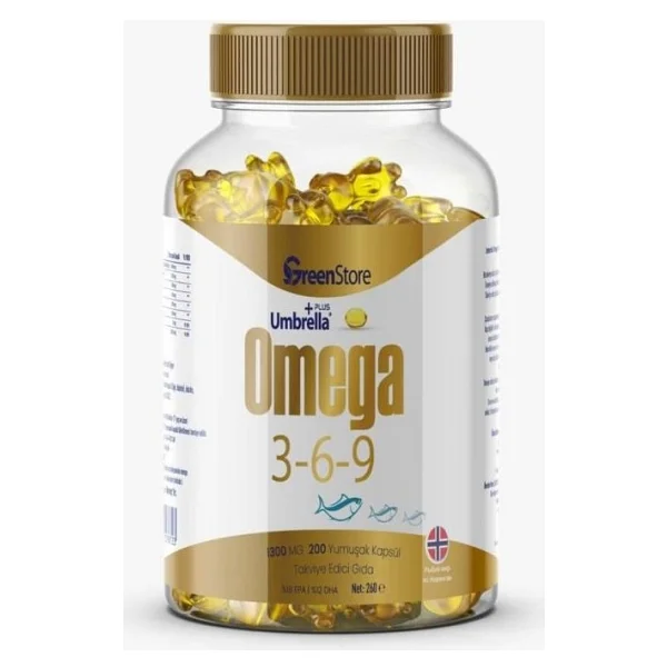 Green Store Umberalla Plus Omega 3-6-9 200 Kapsül - Görsel 2