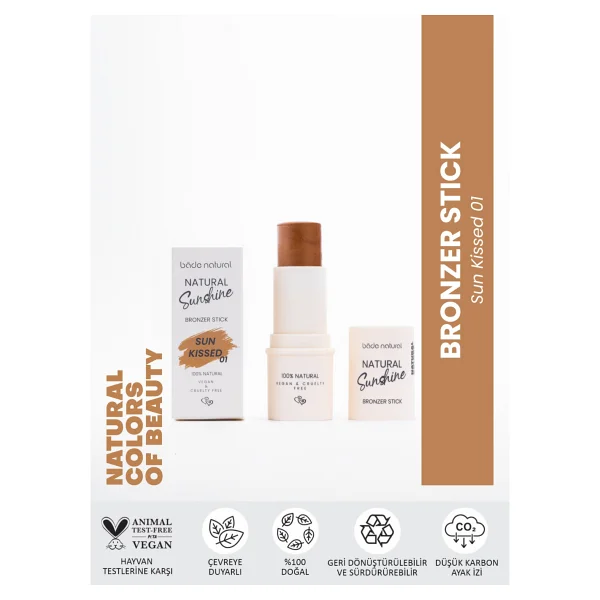 Bade Natural 01 Sun Kissed Stick Bronzer - Görsel 3