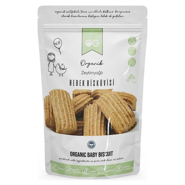 Og Natural Organik Bebek Bisküvisi 300 Gr +6 Ay İçerik: Organik Zeytinyağı Ve Tam Buğday - Hediyesiz - Görsel 7
