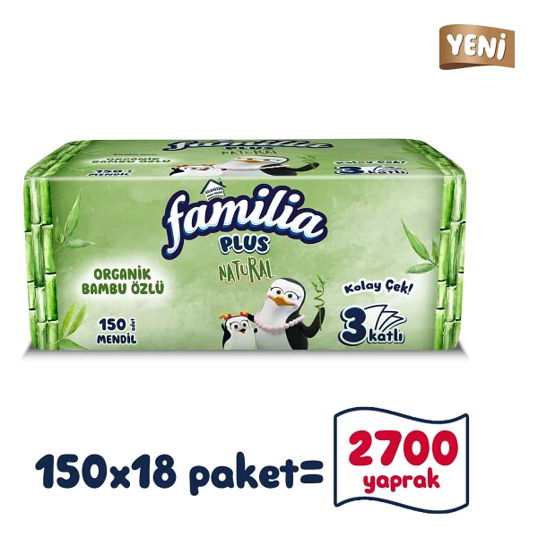 Familia Plus Natural Çek Al Mendil 150'li 18 Adet - Görsel 6