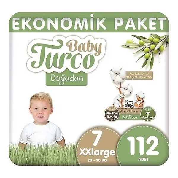 Baby Turco Doğadan 2 Numara Mini 68'li 4 Adet Bebek Bezi - Görsel 2