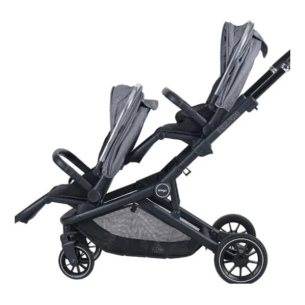 Prego 2223 Ibiza Plus Siyah İkiz Bebek Arabası - Görsel 6