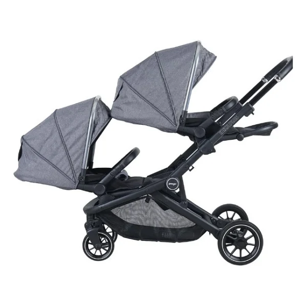 Prego 2223 Ibiza Plus Siyah İkiz Bebek Arabası - Görsel 8