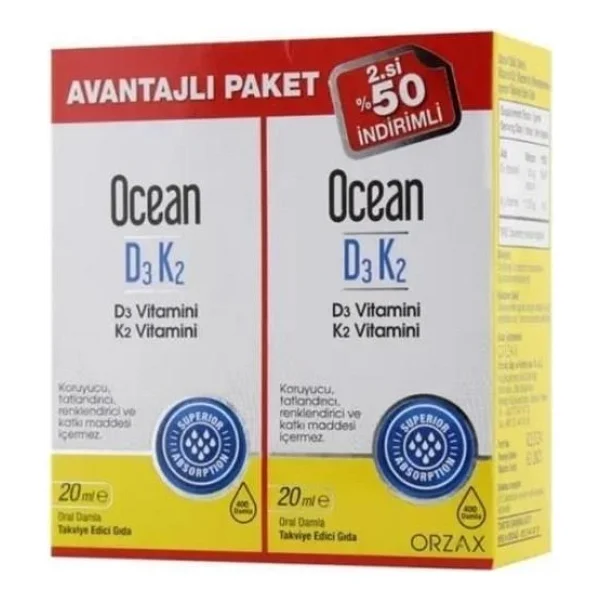 Ocean Yeni Yıl Hediyesi Extramag 60 Tablet + D3 K2 20 Ml Damla - Görsel 2