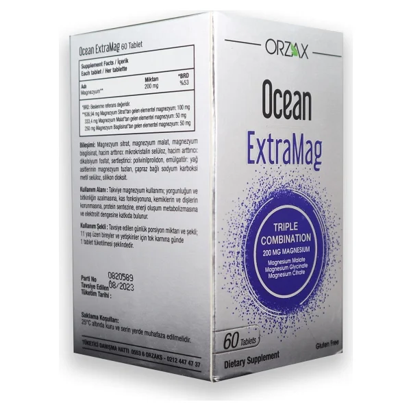 Ocean Yeni Yıl Hediyesi Extramag 60 Tablet + D3 K2 20 Ml Damla - Görsel 3