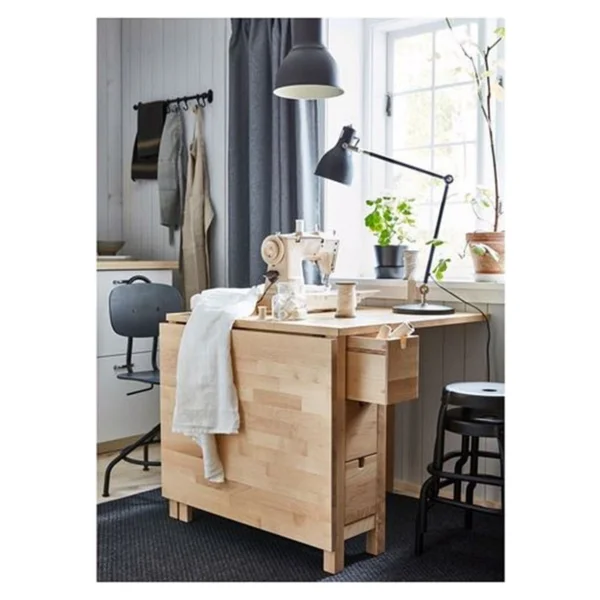 Ikea Norden Mutfak Masası, Huş - 80x74 - Görsel 3