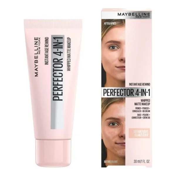 Maybelline New York Instant Age Rewind Perfector 4 İn 1 Glow 00 Fair Light 20 Ml Fondöten - Görsel 2