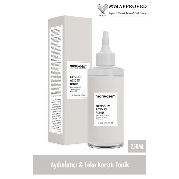 Maru.Derm Glikolik Asit %7 Aydınlatıcı Ve Leke Karşıtı Tonik 250 Ml - Görsel 3