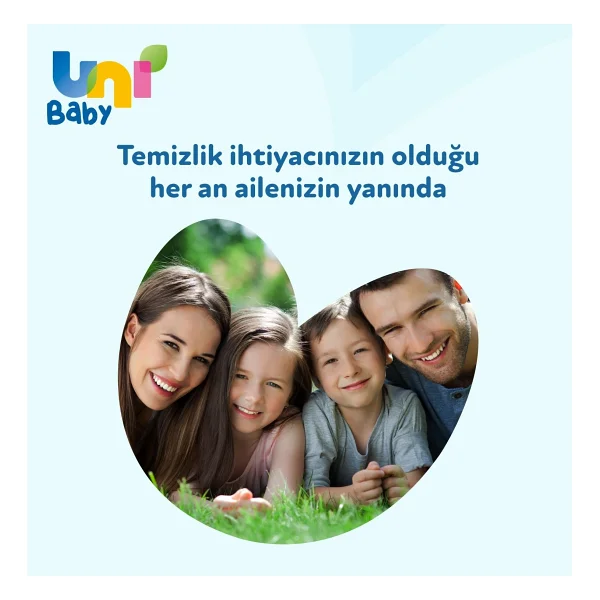 Uni Baby Aile 90 Yaprak 9'lu Paket Islak Mendil - Görsel 4