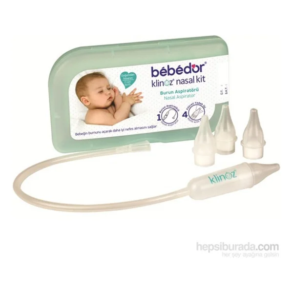 Bebedor Klinoz Burun Aspiratörü Bebek Sağlığı İçin Filtreli Uçlar İle 4 Adet - Görsel 3