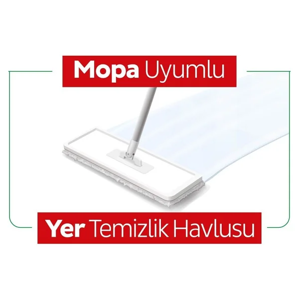 Sleepy Easy Clean Arap Sabunu Katkılı Mopa Uyumlu Yer Temizlik Havlusu 50 Yaprak - Görsel 5