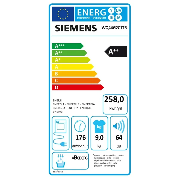 Siemens Wq44g2c1tr 9 Kg Çamaşır Kurutma Makinesi - Görsel 7