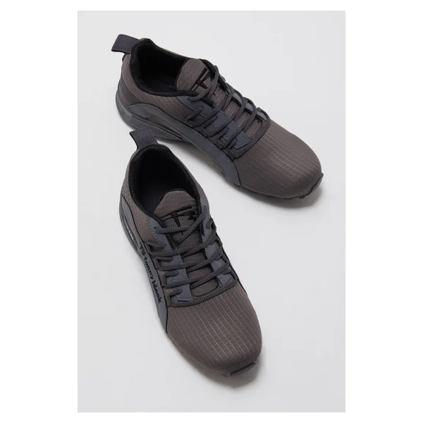 Tonny Black Erkek Füme Rahat Kalıp Termo Taban Bağcıklı Sneaker - Görsel 2