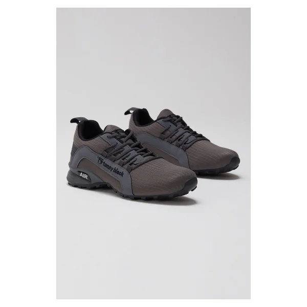 Tonny Black Erkek Füme Rahat Kalıp Termo Taban Bağcıklı Sneaker - Görsel 3