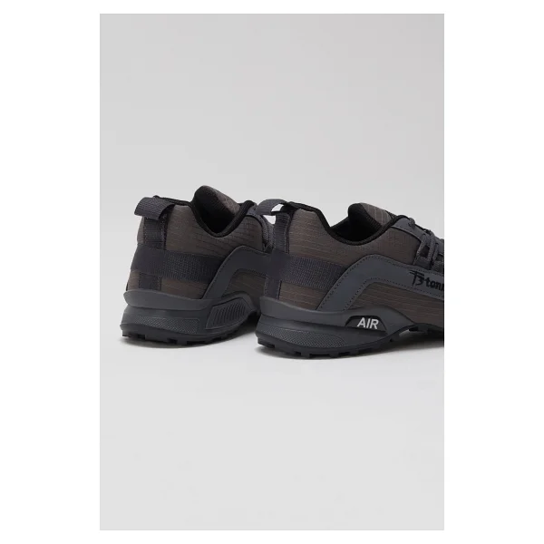 Tonny Black Erkek Füme Rahat Kalıp Termo Taban Bağcıklı Sneaker - Görsel 4