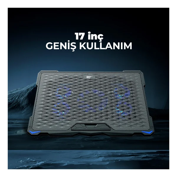 Havit Gamenote F2076 RGB Fanlı 17" Laptop Soğutucu - Görsel 4